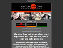Tablet Screenshot of monsterhole.com